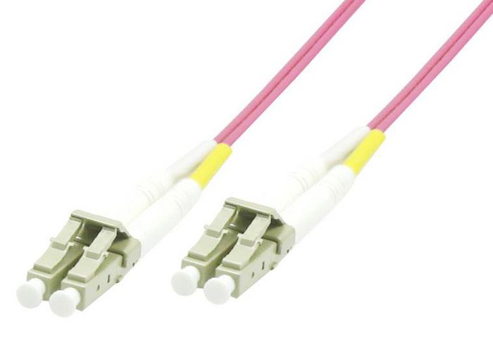 MicroConnect Câble à fibre optique OM4 Multimode Duplex LC-LC 50m Violet Erica MicroConnect Câble à fibre optique OM4 Multimode Duplex LC-LC 50m Violet Erica