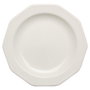 Queen's Assiette Plate en Céramique Artic White Blanc 27 cm (6 Unités) - Style Anglais, Apilable, Compatible Micro-ondes et Lave-vaisselle