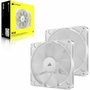 Corsair Pack de 2 ventilateurs PWM RS140 Blanc