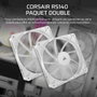 Corsair Pack de 2 ventilateurs PWM RS140 Blanc