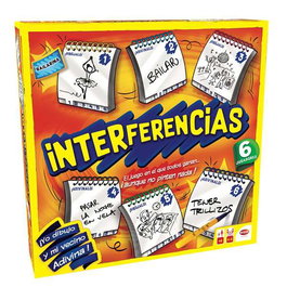 Bizak Jeu Interférences - Jeu de société pour toute la famille basé sur le classique Téléphone Fou, Version Espagnol