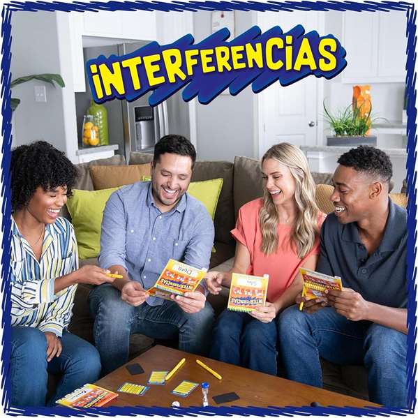 Bizak Jeu Interférences - Jeu de société pour toute la famille basé sur le classique Téléphone Fou, Version Espagnol Bizak Jeu Interférences - Jeu de société pour toute la famille basé sur le classique Téléphone Fou, Version Espagnol