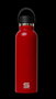 Safta Gourde isotherme à revêtement extérieur en caoutchouc, capacité 600 ml, couleur rouge, dimensions 25 x 7,3 x 7,3 cm