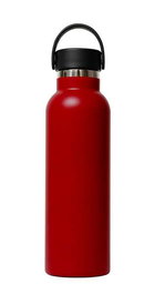 Safta Gourde isotherme à revêtement extérieur en caoutchouc, capacité 600 ml, couleur rouge, dimensions 25 x 7,3 x 7,3 cm
