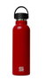 Safta Gourde isotherme à revêtement extérieur en caoutchouc, capacité 600 ml, couleur rouge, dimensions 25 x 7,3 x 7,3 cm