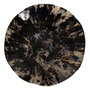 Centre de Table Bleu Marron Verre 39 x 39 x 6,5 cm