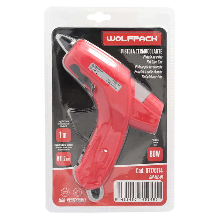 WOLFPACK LINEA PROFESIONAL Pistolet thermocollant Yamato 80 W / 11,5 mm professionnel