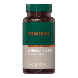 Bonusan L-Glutamina 500 mg 60 gélules - Complément alimentaire pour le soutien mental