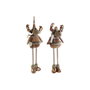 Décorations de Noël DKD Home Decor Marron Renne 18 x 17 x 48 cm (2 Unités)