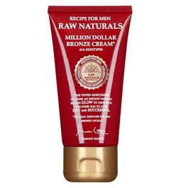 Raw Naturals Million Dolar - Crème bronzante 100% végan pour homme, 75 ml