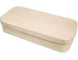 Innspiro Boîte rectangulaire en bois de peuplier 15x8x3cm