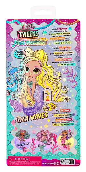 L.O.L. Surprise! Tweens Mermaid Lola Waves - Poupée Sirène