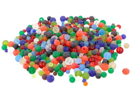 Innspiro Mélange de perles en verre glacé 4-6-8mm 300g