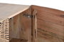GINER Y COLOMER - Buffet 4 portes en acacia massif avec pattes en métal - Finition naturelle patinée - Dimensions : 200 x 90 x 40 cm