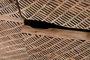 GINER Y COLOMER - Buffet 4 portes en acacia massif avec pattes en métal - Finition naturelle patinée - Dimensions : 200 x 90 x 40 cm