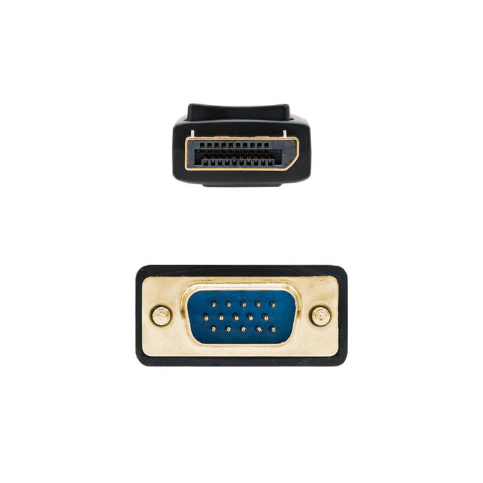 Nanocable Cable Convertisseur DisplayPort vers VGA 5 m Mâle-Mâle - 1920x1200, Connecteurs Dorés 24K Nanocable Cable Convertisseur DisplayPort vers VGA 5 m Mâle-Mâle - 1920x1200, Connecteurs Dorés 24K