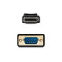 Nanocable Cable Convertisseur DisplayPort vers VGA 5 m Mâle-Mâle - 1920x1200, Connecteurs Dorés 24K