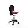 PIQUERAS Y CRESPO Tabouret Isso Asynchrone Tissu Bordeaux