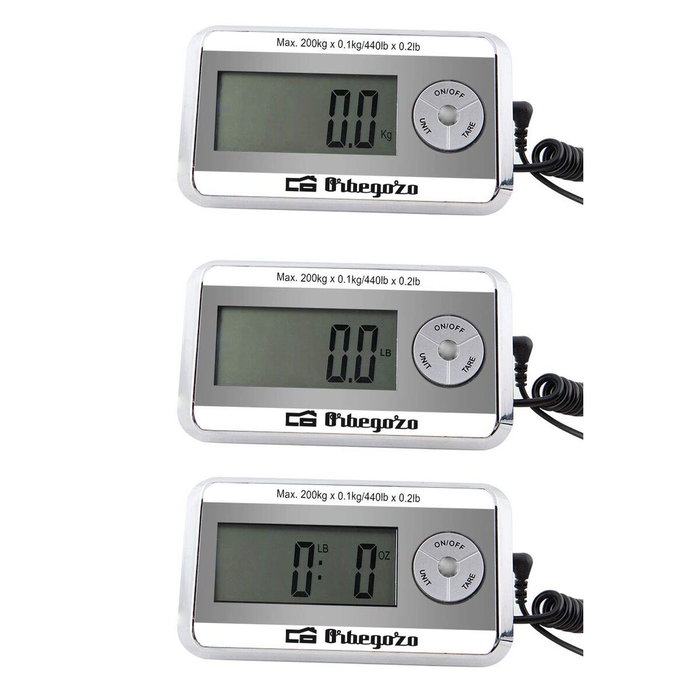 balance de cuisine Orbegozo PC 5500 Noir Argenté 200 kg