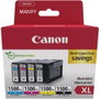 Canon PGI-1500XL Multipack Cartouches d'encre Noir Cyan Magenta Jaune pour MAXIFY MB2050 MB2150 MB2155 MB2350 MB2750 MB2755