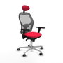 Piqueras y Crespo Chaise de Bureau avec Appui-tête Jorquera 3D086G1 Rouge