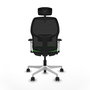 PIQUERAS Y CRESPO Chaise Alfera Synchrone Vert/Noir/Blanc