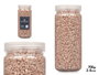 Giftdecor Bocal de pierres métallisées 2-5 mm 700 g marron 15.5 x 6.5 x 6.5 cm (Set de 12)