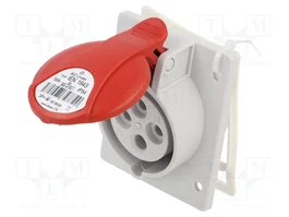 SEZ DK Connecteur d'alimentation AC triphasé 16A IP54 Rouge