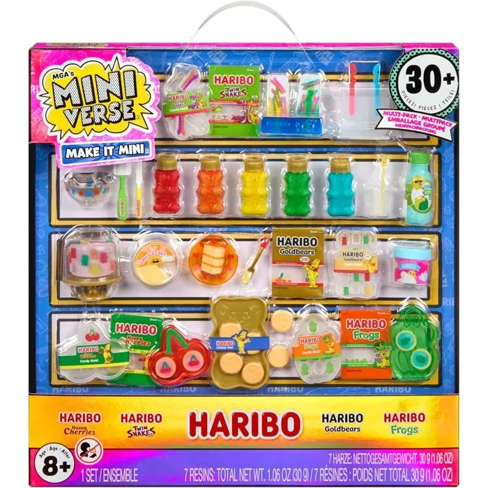 MGA Miniverse Make It Mini Haribo Kit - Création de miniatures Haribo non comestibles à collectionner - Jeu créatif pour enfant à partir de 8 ans