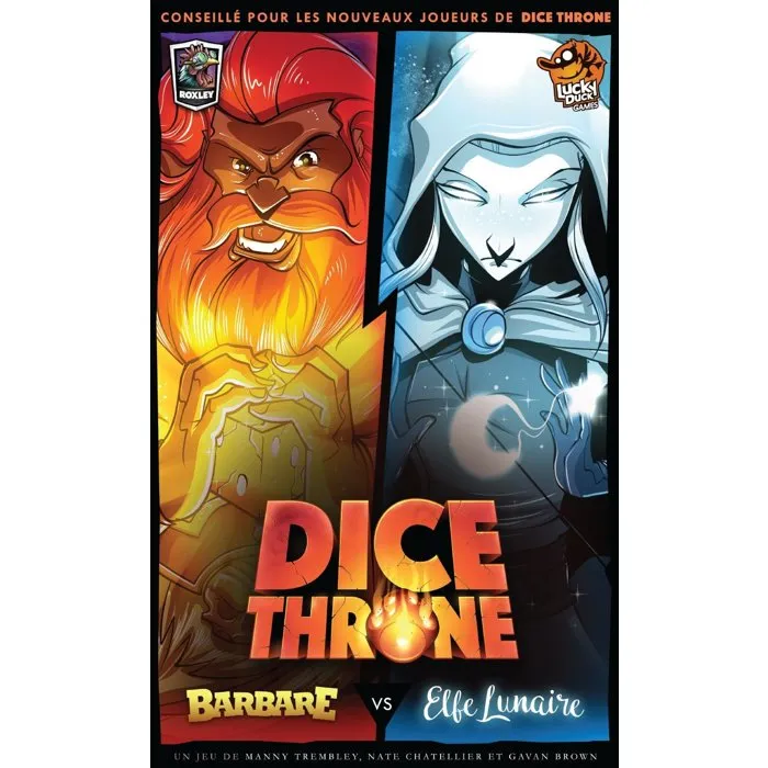 Lucky Duck Games Dice Throne Saison 1 - Barbare vs Elfe Lunaire Lucky Duck Games Dice Throne Saison 1 - Barbare vs Elfe Lunaire