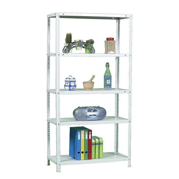 Étagère Simon Rack Comfort Plus 5/400 Blanc 200 x 100 x 40 cm Métal 5 Etagères 100 kg
