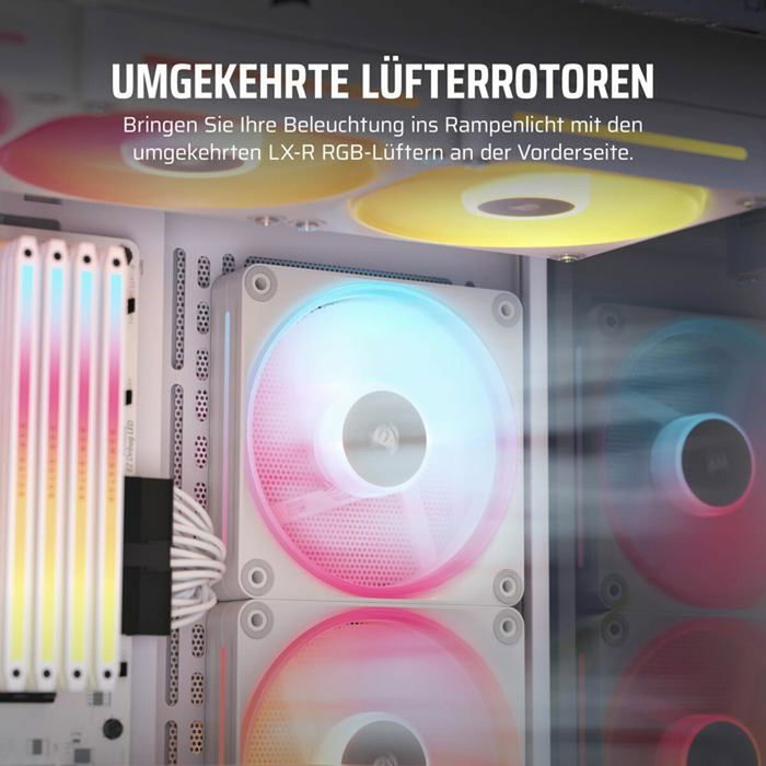 Corsair LX120R RGB iCUE Link Blanc 120 mm