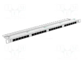 LANBERG Panneau de brassage RJ45 24 ports 0.5U blanc
