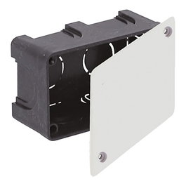Solera Boîte rectangulaire PVC 105x60x45mm Noir/Blanc avec vis 361