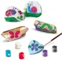 SES CREATIVE Kit Créatif Décorer Pierres et Bois Flotté - Inspire par la Nature - Kit DIY Enfants avec Pierres Blanches, Bois, Peintures et Autocollants
