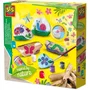 SES CREATIVE Kit Créatif Décorer Pierres et Bois Flotté - Inspire par la Nature - Kit DIY Enfants avec Pierres Blanches, Bois, Peintures et Autocollants
