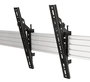 B-Tech System X Bras d'interface universels avec inclinaison - VESA 400, jusqu'à 70", 70 kg max, inclinaison +20°, noir, pour montage portrait ou paysage