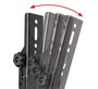 B-Tech System X Bras d'interface universels avec inclinaison - VESA 400, jusqu'à 70", 70 kg max, inclinaison +20°, noir, pour montage portrait ou paysage