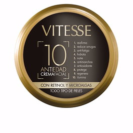 Vitesse Crème Anti-Âge A10 Femme 150 ml, Peau Tonifiée, Diminue Rides, Prévient Imperfections, Peau Régénérée et Éclaircie
