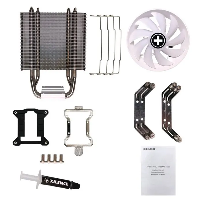 Xilence M403PRO.W.ARGB - Ventirad pour PC Tour avec ventilateur ARGB 120 mm - Compatible Intel et AMD (Multi-Socket)