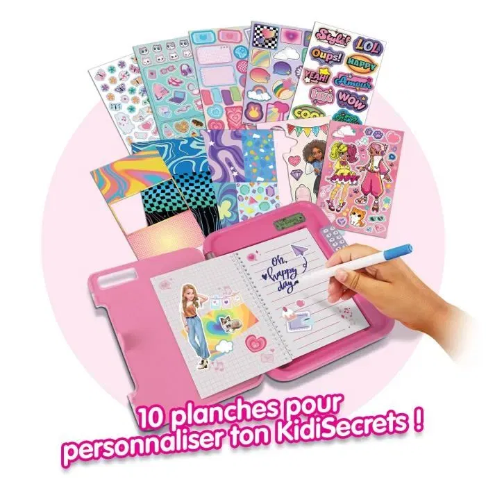 VTech Kidisecrets 365 - Mon Journal Intime Vocal pour Enfants de 5 à 12 Ans, 365 Mémoires Vocales, Écran LCD, Sûreté par Code Secret - Version Française