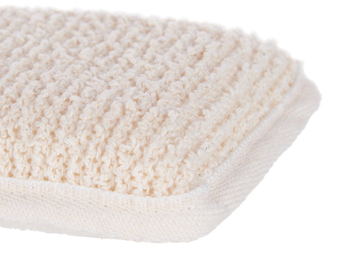 BERILO Éponge fine normale en tissu naturel Blanco-Beige BERILO Éponge fine normale en tissu naturel Blanco-Beige