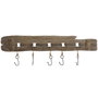 Portemanteau Home ESPRIT Naturel Métal Bois de paulownia 99 x 3 x 31 cm