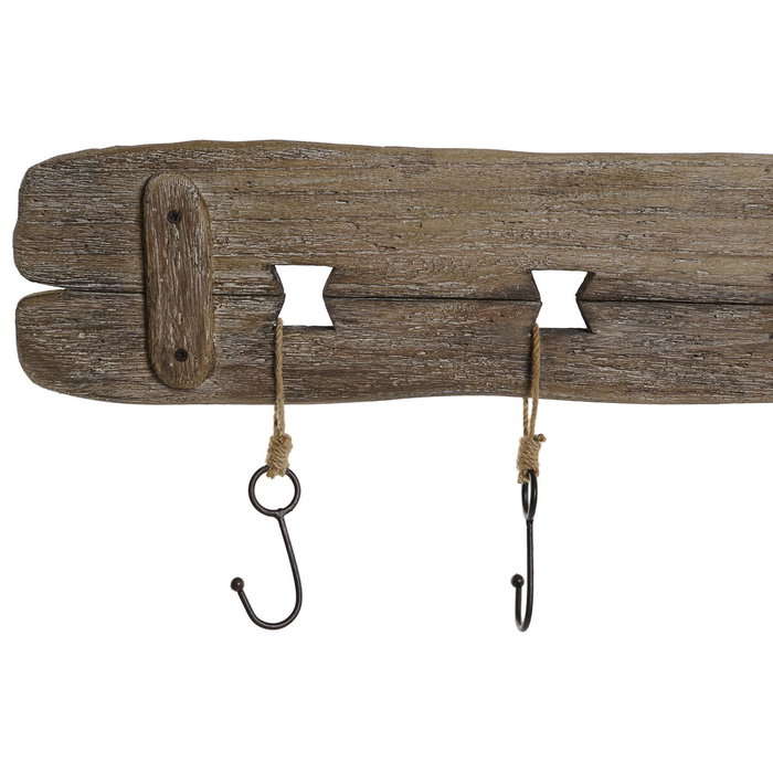 Portemanteau Home ESPRIT Naturel Métal Bois de paulownia 99 x 3 x 31 cm Portemanteau Home ESPRIT Naturel Métal Bois de paulownia 99 x 3 x 31 cm