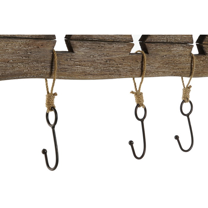 Portemanteau Home ESPRIT Naturel Métal Bois de paulownia 99 x 3 x 31 cm Portemanteau Home ESPRIT Naturel Métal Bois de paulownia 99 x 3 x 31 cm