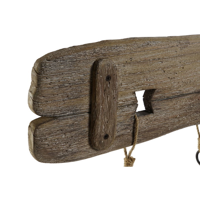 Portemanteau Home ESPRIT Naturel Métal Bois de paulownia 99 x 3 x 31 cm Portemanteau Home ESPRIT Naturel Métal Bois de paulownia 99 x 3 x 31 cm