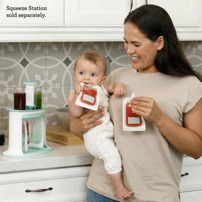 Infantino Pack de 25 Gourdes Réutilisables de 100 ml
