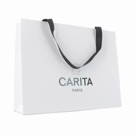 Carita Paris Sac en carton GWP Ivoire Taille L