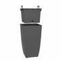 Eda Diva Basalt Bac à fleurs carré haut - 42 L - Gris anthracite