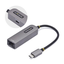 StarTech.com Adaptateur USB-C vers Ethernet 2.5GbE avec Power Delivery 100W